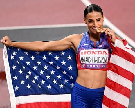 Sydney McLaughlin-Levrone runs speediest female 400m in 40 years to win gold medal