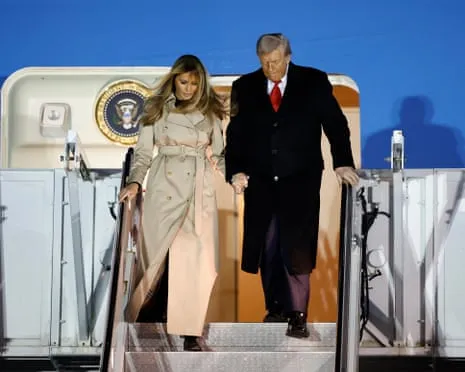 President Trump Set to Meet Britain's Monarch while Demonstrators Gather in the UK