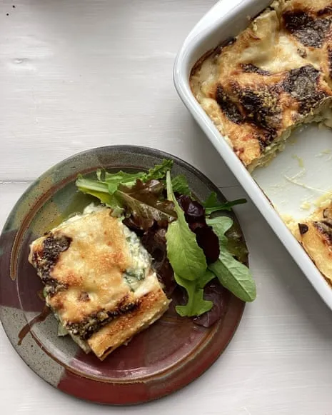 Rachel Roddy's Recipe for Layered Pasta with Summer Squash and Cheese Medley