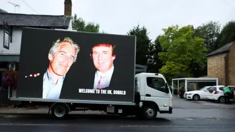 Four Arrests Made After Trump and Epstein Images Displayed on Royal Castle